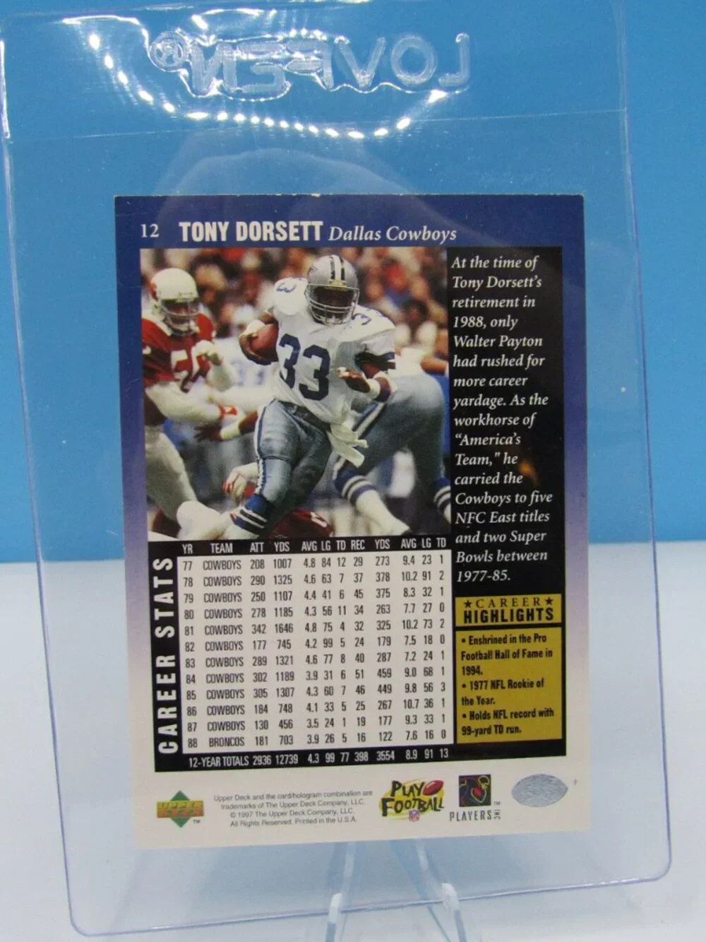 Dallas Cowboys Football | 8 Card Lot | Smith | Aikman | Dorsett | Ware | Owens